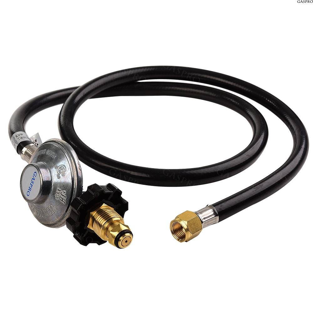 GASPRO 12FT Low Pressure Propane Regulator Hose with CSA Certified LPG for QCC1/Type1 Propane Tank and LP Gas Grill and Propane Appliances 3/8 Female Flare Nut