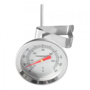 GASPRO 2” 50F to 550F Thermometer with Clip- 6” Stem  